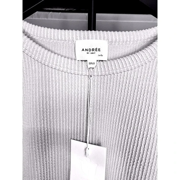 Andree‎ by Unit Plus Size Top, Dolman Sleeve, Ribbed Knit Casual Comfy-1X/2X - Picture 3 of 5